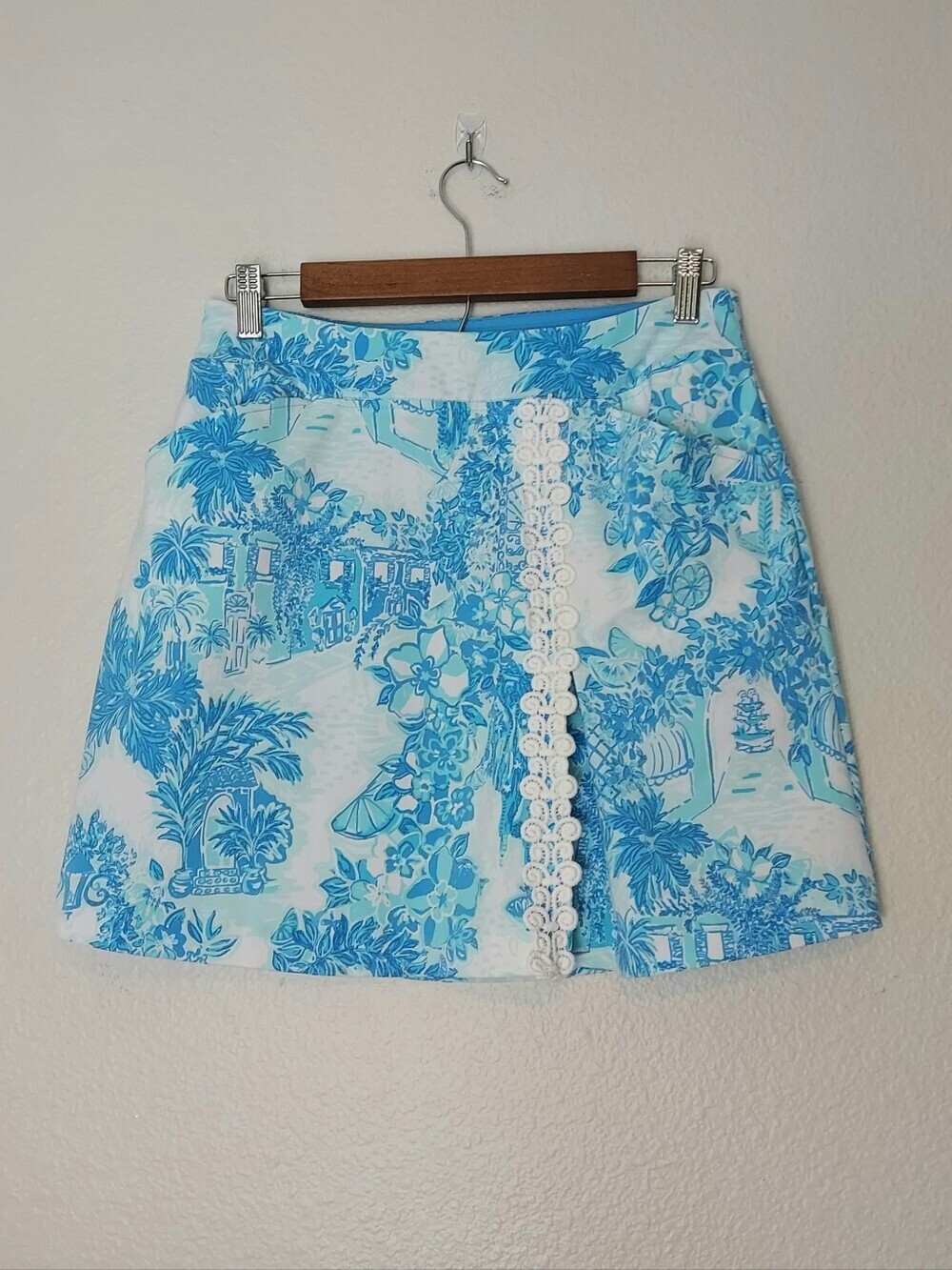 Lilly Pulitzer UPF 50+ LUXLETIC DAPHNE SKORT Athletic Skirt Blue Size 4